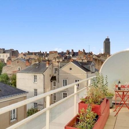 Bright Apartment With Large Terrace Nantes Exterior foto